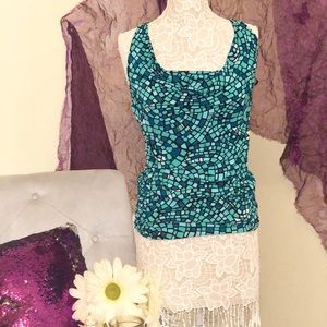 Blue-Green Mosaic Tank